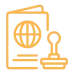 Travel assistance service icon